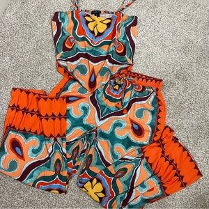 Rachel Zoe Boho Abstract Print 2-Piece Set – Size L